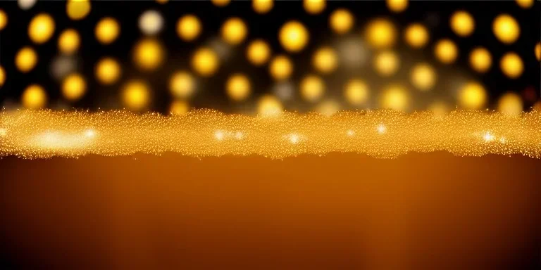 Festive abstract Christmas bokeh background - golden bokeh lights, beige - New Year, Anniversary, Wedding, banner