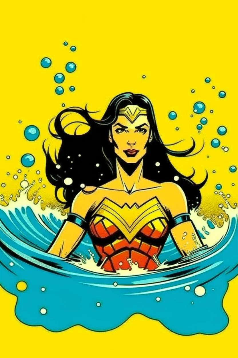 Yellow, wonder woman, swimming, breaking bad
