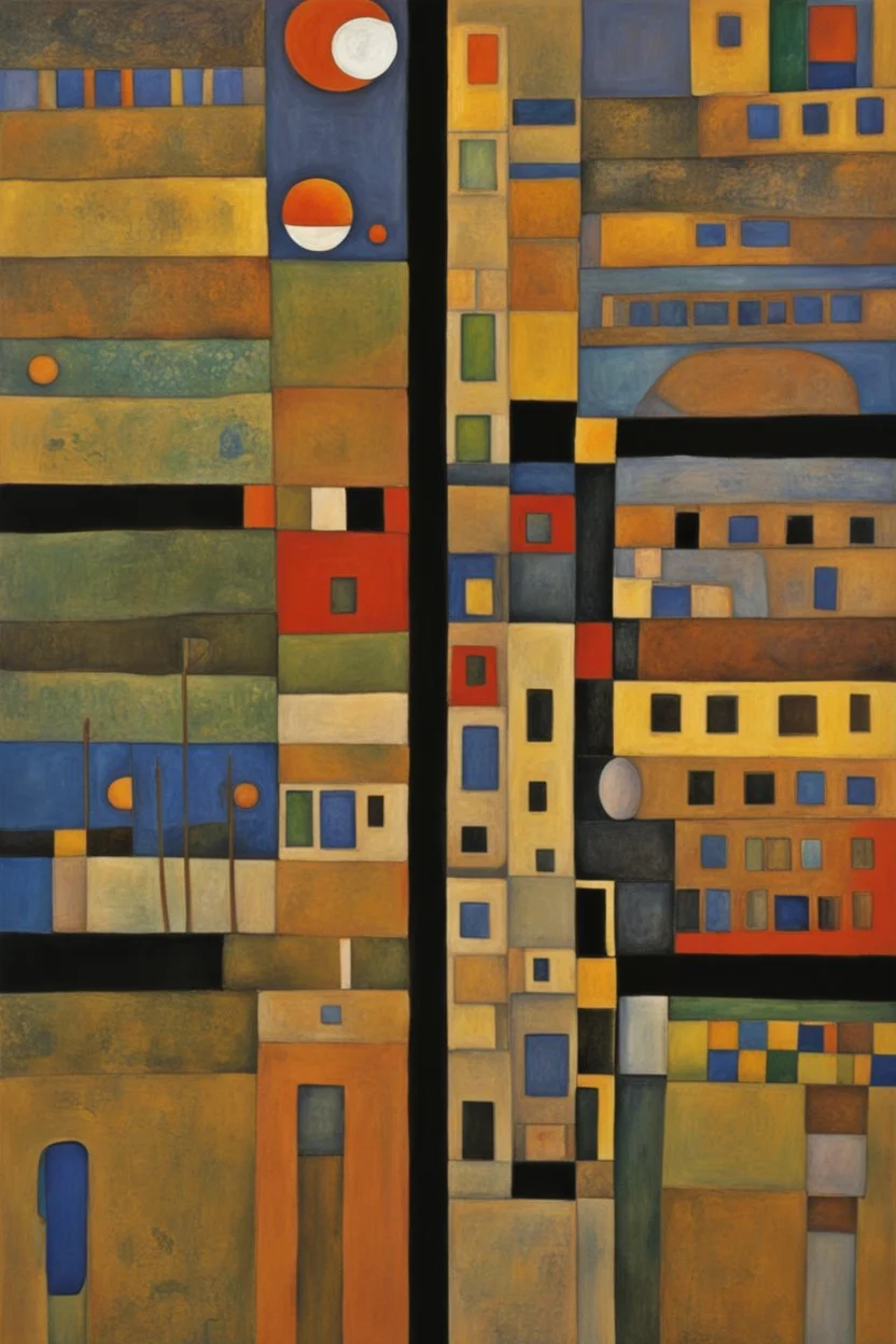 The good earth is rich and can provide for everyone. The way of life can be free and beautiful, but we have lost the way; Klimt; Hundertwasser; Symbolism; Abstract Art; Bauhaus; Avant Garde; Expressionism