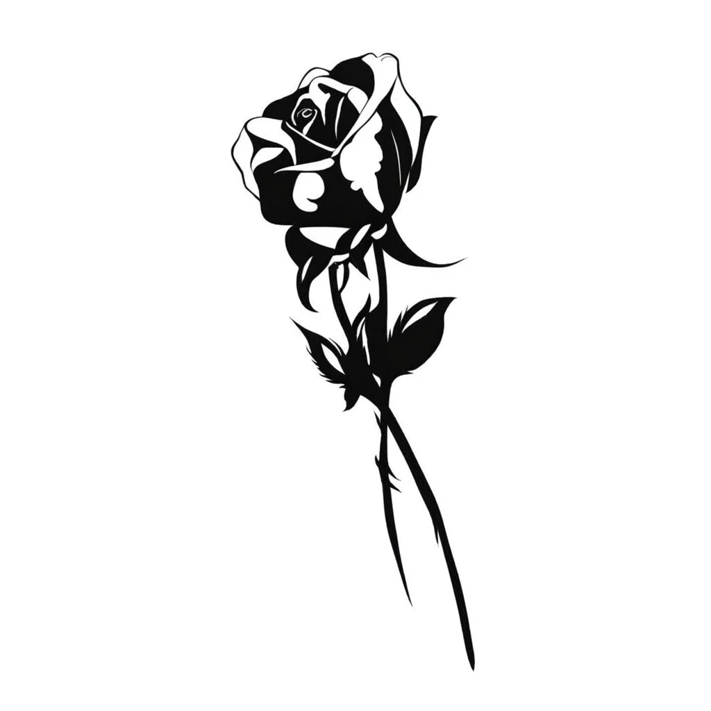 two vector roses together,