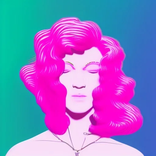 Vaporwave adult female