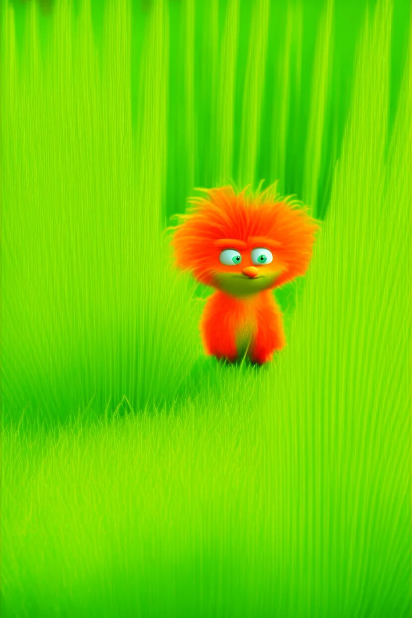 The lorax eating grass