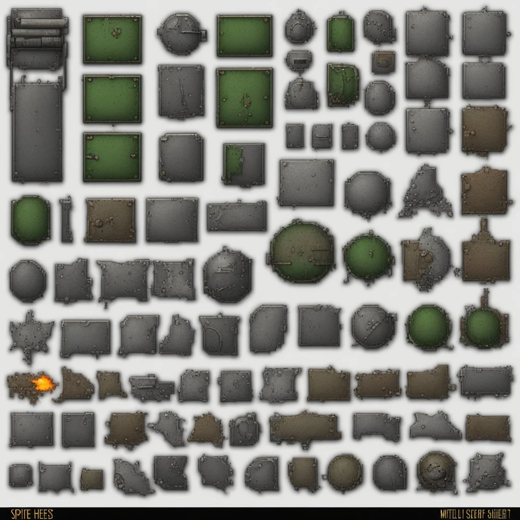 sprite sheet 32x32 metal scrap