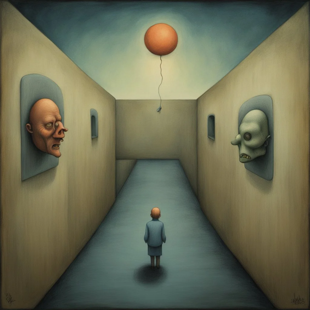 style by Pawel Kuczynski and Wotto and Victor Pasmore and Brom, surreal abstract horror art, paranoid deep-seated fear of tight spaces, midnight eulogies of claustrophobic anthropomorphical weirds, weirdcore, unsettling, asymmetric diagonal composition, bright colors, sinister abstractions, surreal masterpiece, creepy, never before seen art of beyond, watercolor and ink, pointillism inkwash effect, too many legs, no eyes