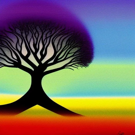 abstract land tree