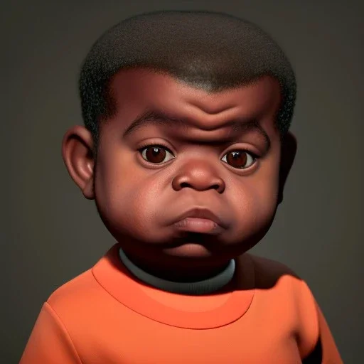 Gary coleman, toddler, chubby, kid, orange