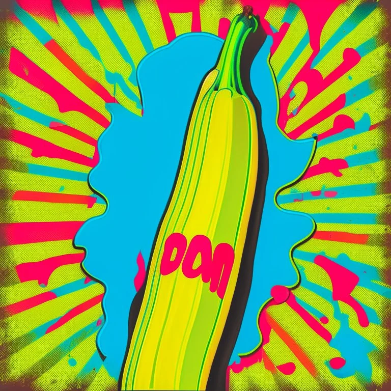 pop art banana