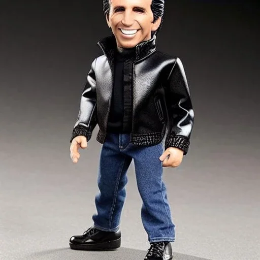 figure smile "the fonz" Fonzie arthur fonzarelli young greaser jacket winkler toy plastic doll face boot (plastic black hair) full body in package (2 thumbsup) 2020 head