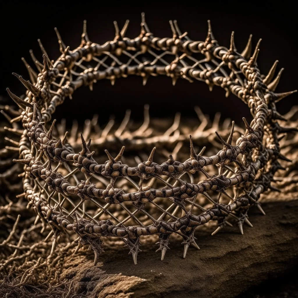 A crown of barbedwire