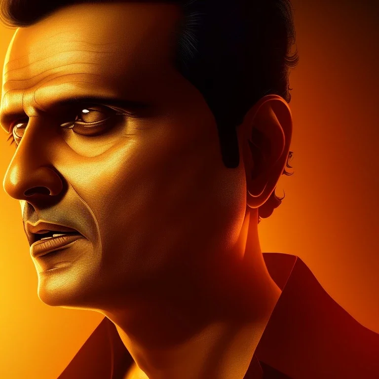 Indian actor Manoj bajpayee, Cartographic, Circuitry, Golden Hour, Closeup-View, 16k, Lumen Global Illumination, Diffraction Grading