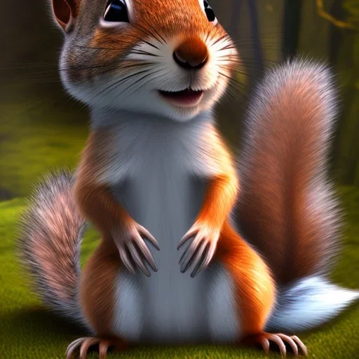 squirrel “wearing avatar make up” Pandora