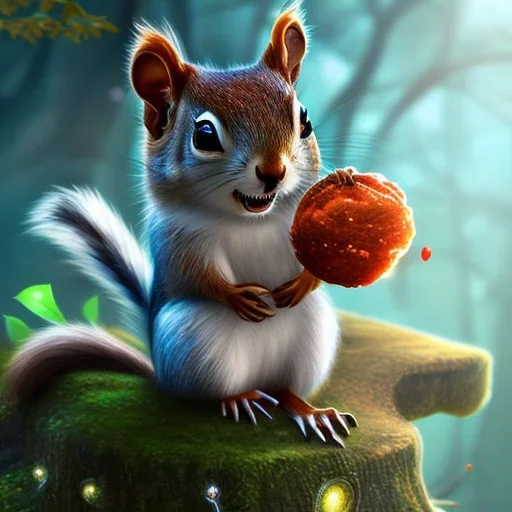 cute squirrel “wearing avatar make up” Pandora