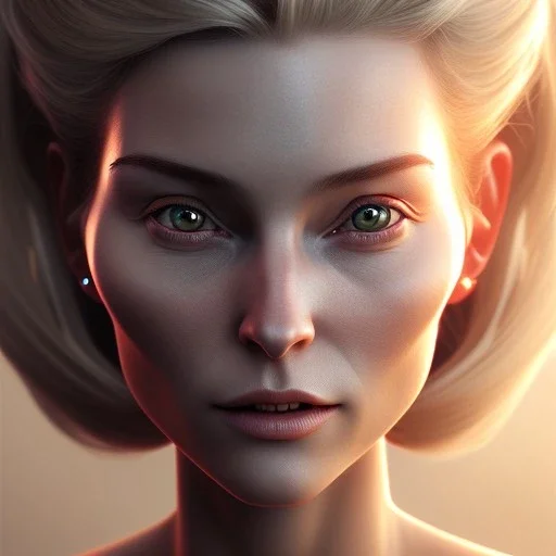 3d female, Ursula von der Leyen, big circular reflective eyes, Pixar studio movie style, unreal engine cinematic smooth, intricate detail, cinematic