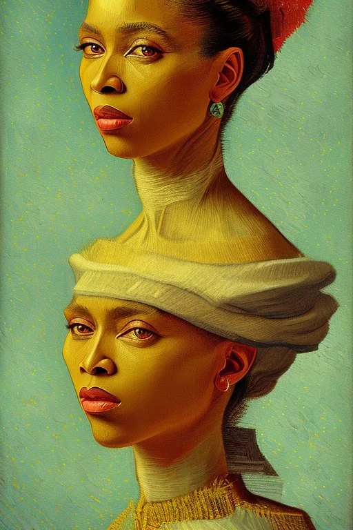 Portrait of beyonce by Van Gogh