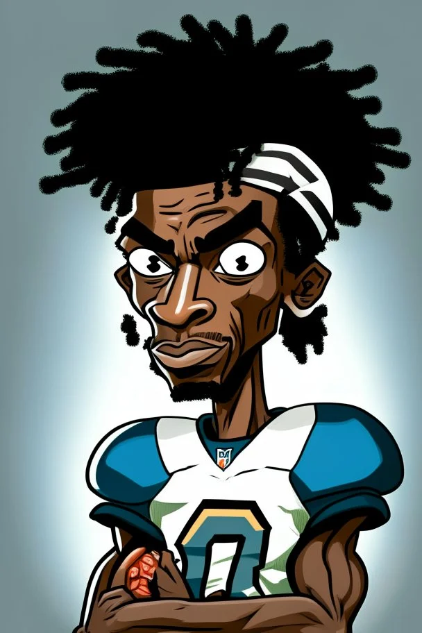 Nicholas Jackson Footballer, cartoon 2d