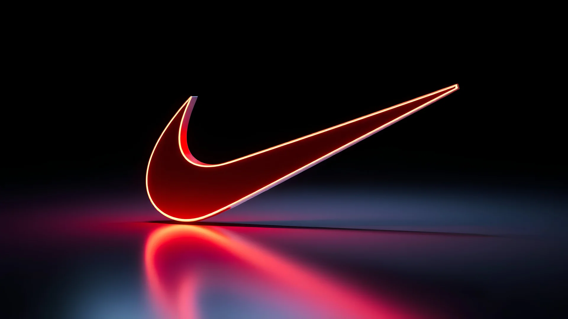 logotipo marca (Nike),tridmecional,cgi,8k,hdr,utra resoluçao,ureal 5,ray tracing,refexo,iluminaçao,