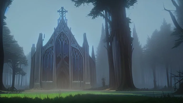 cathedral in the forest