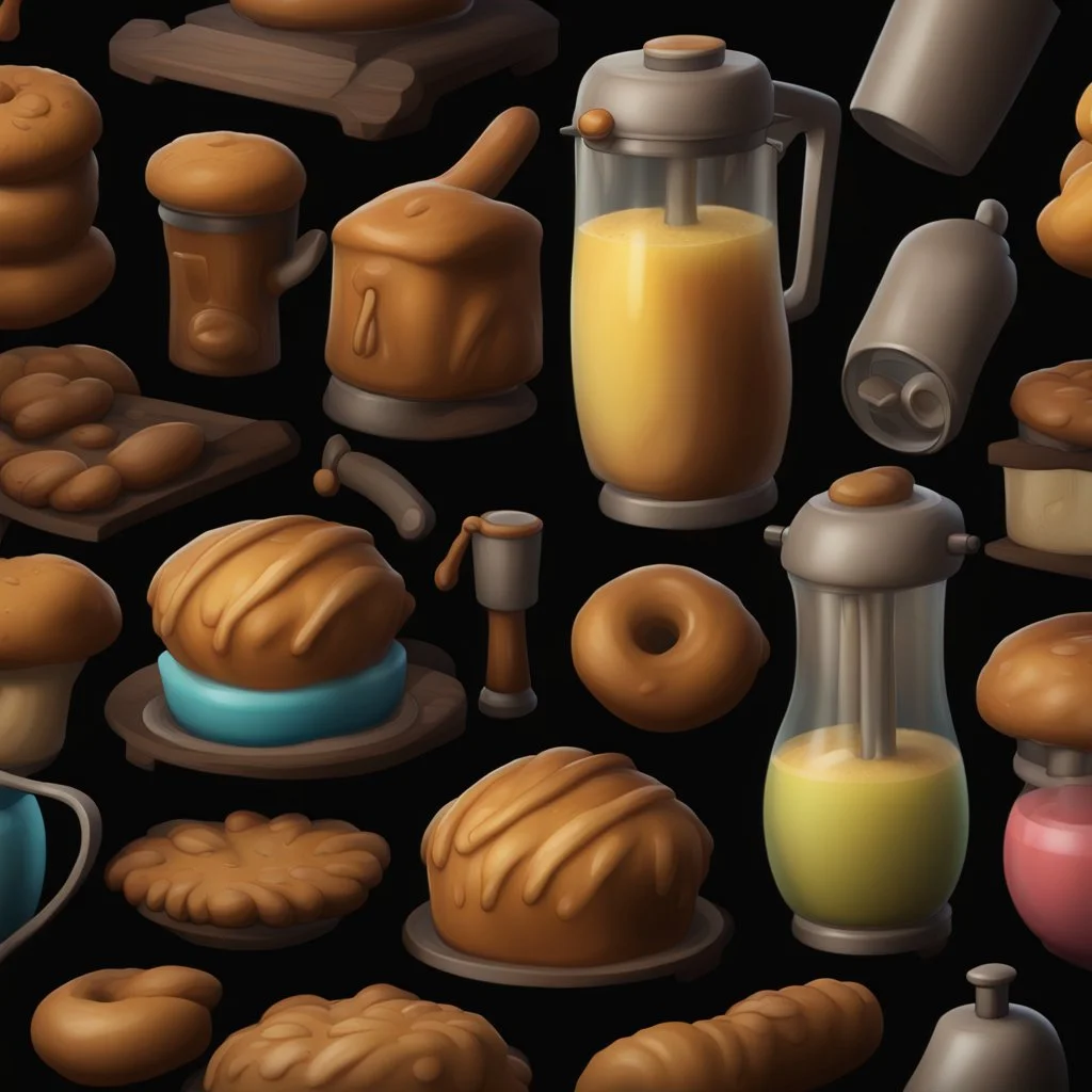 a blender from bakery , an ultrafine detailed painting by senior character artist, featured on polycount, sots art, artstation hd, 2d game art, behance hd