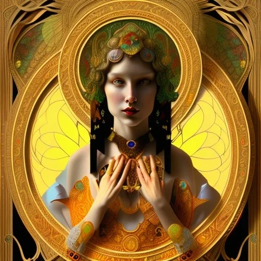 Maitreya, art nouveau, portrait