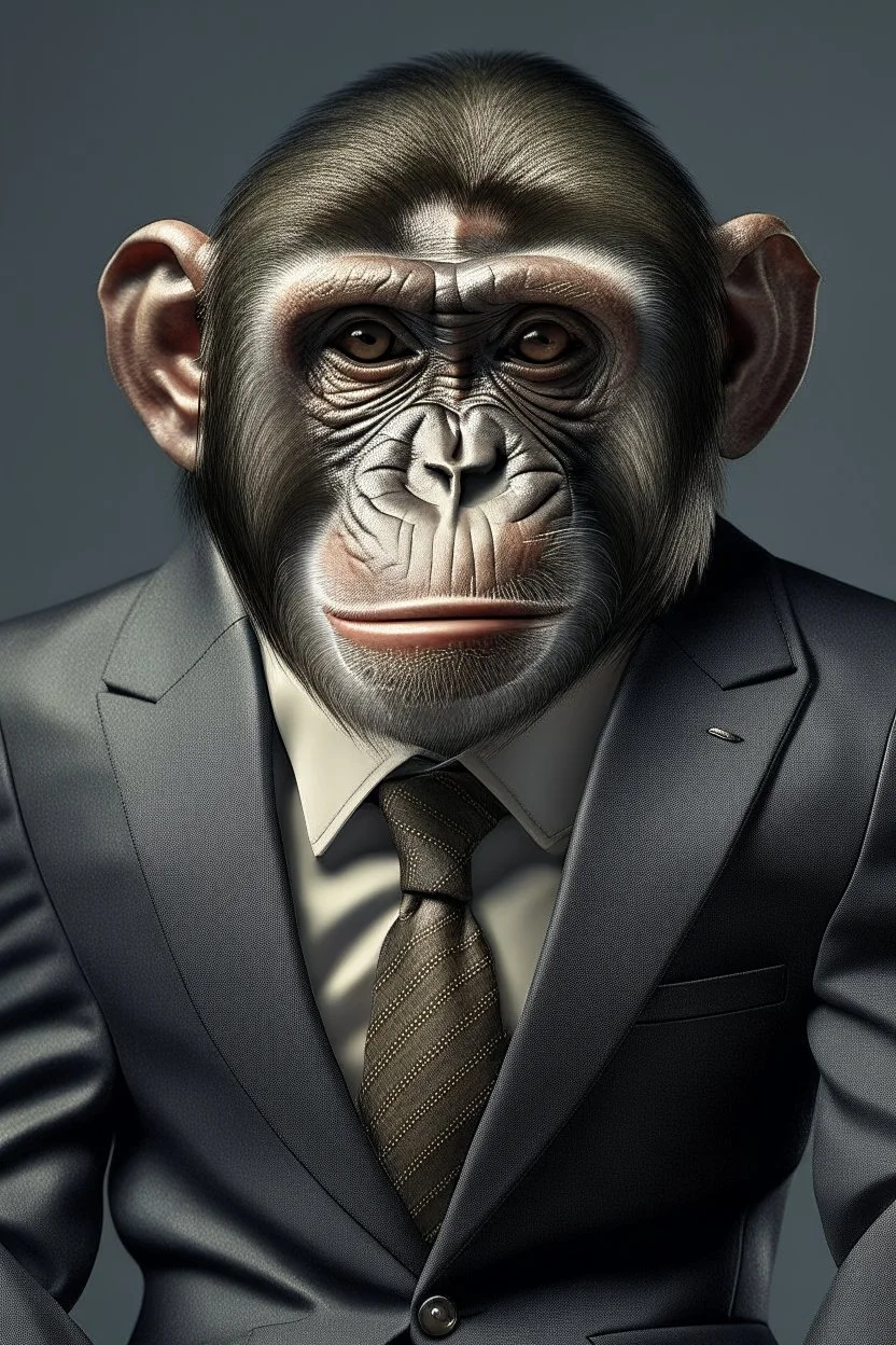 monkey in suit