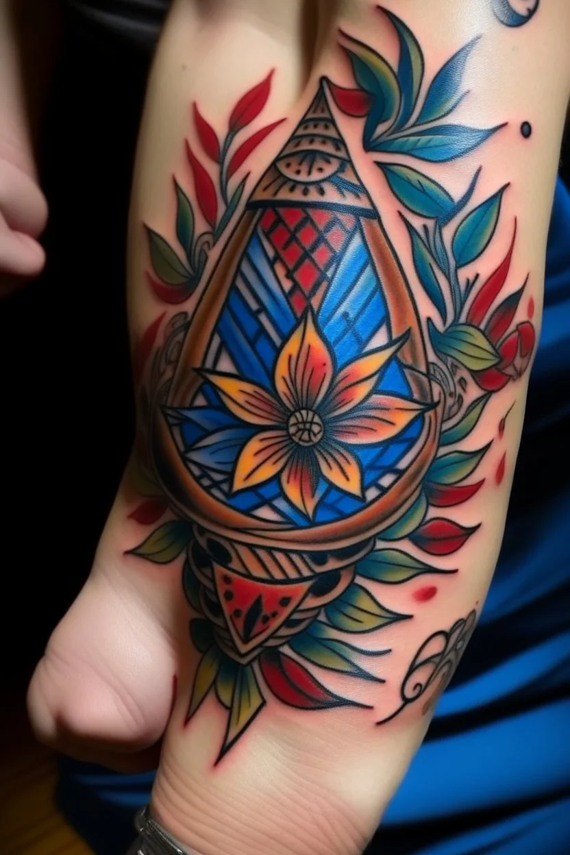 Traditional style tattoo