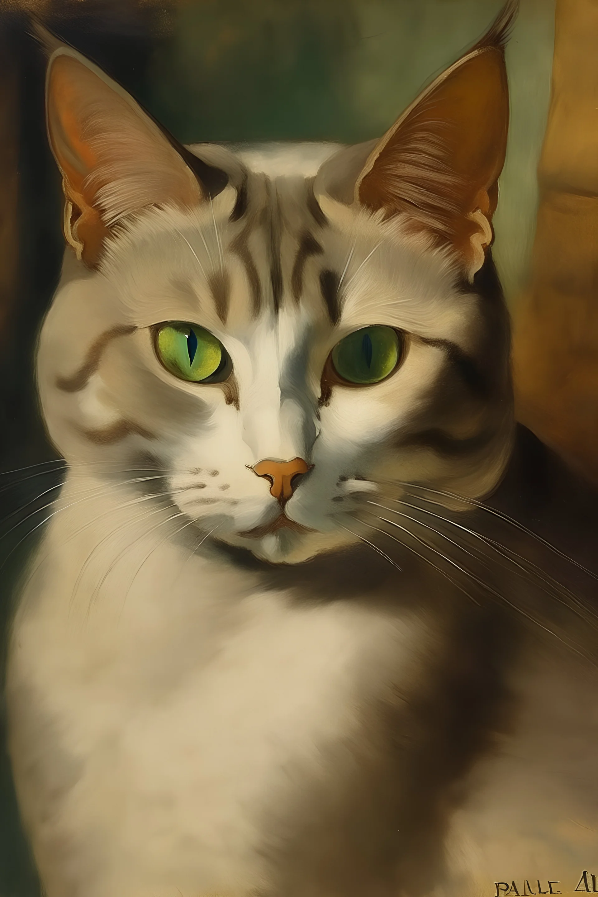 Portrait of a cat by Paul Cazanne