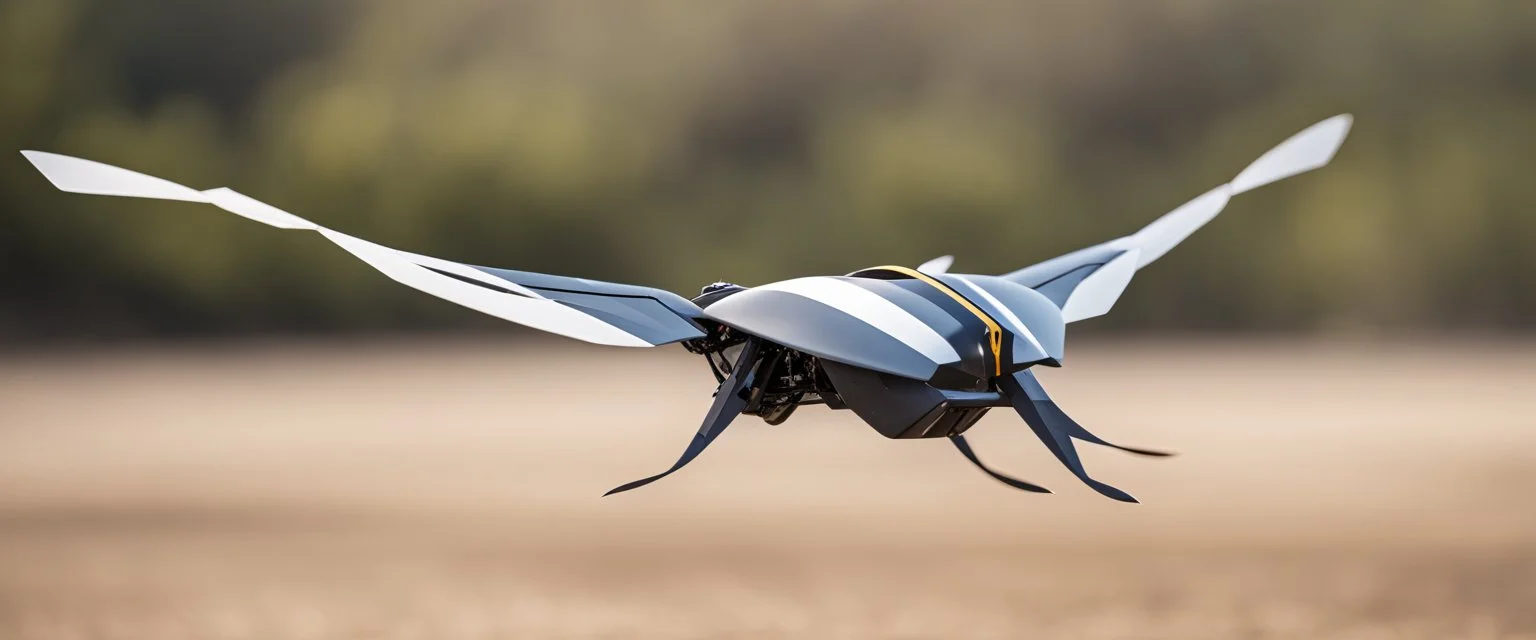 flapper drone is a drone that flaps wings like a colibri, but the wings are flapped sideways, looks cool