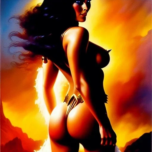 portrait oil on canvas, beautiful booty busty Dejah Thoris, minimal armor,comic book cover, mystical colors,insanely detailed,realistic,intrincate detail, 16k resolution, masterpiece,Frank Frazetta,Alex Horley, Simon Bisley,