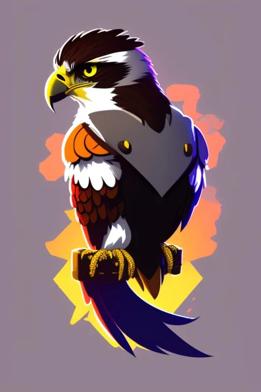 Gaming falcon avatar logo design