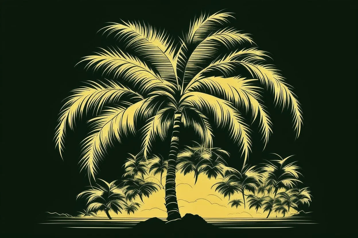 palm tree graphic