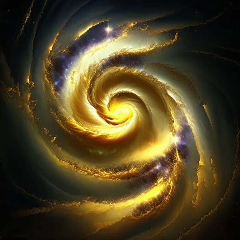 gold galactic tornado