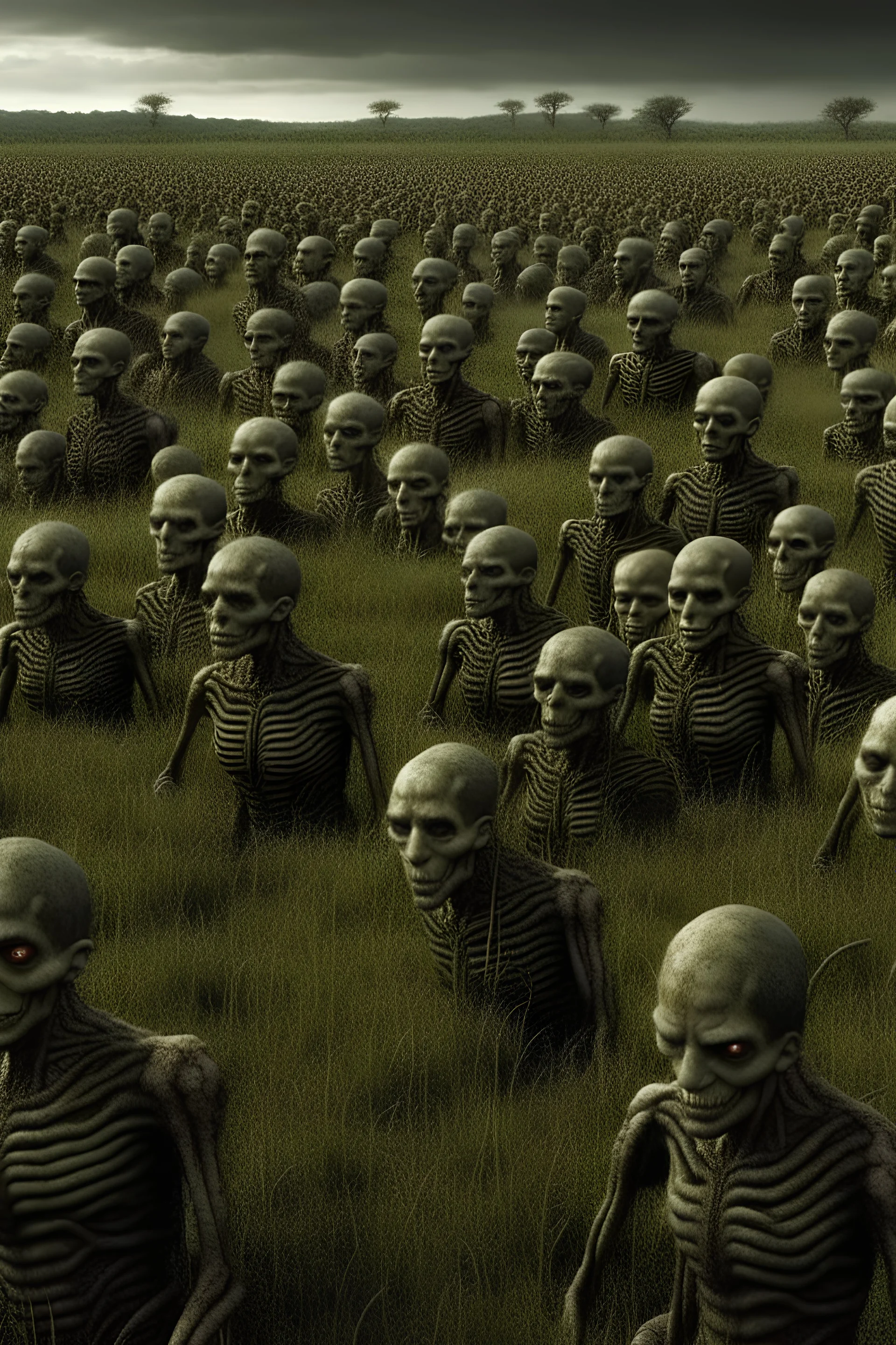 field of dead aliens