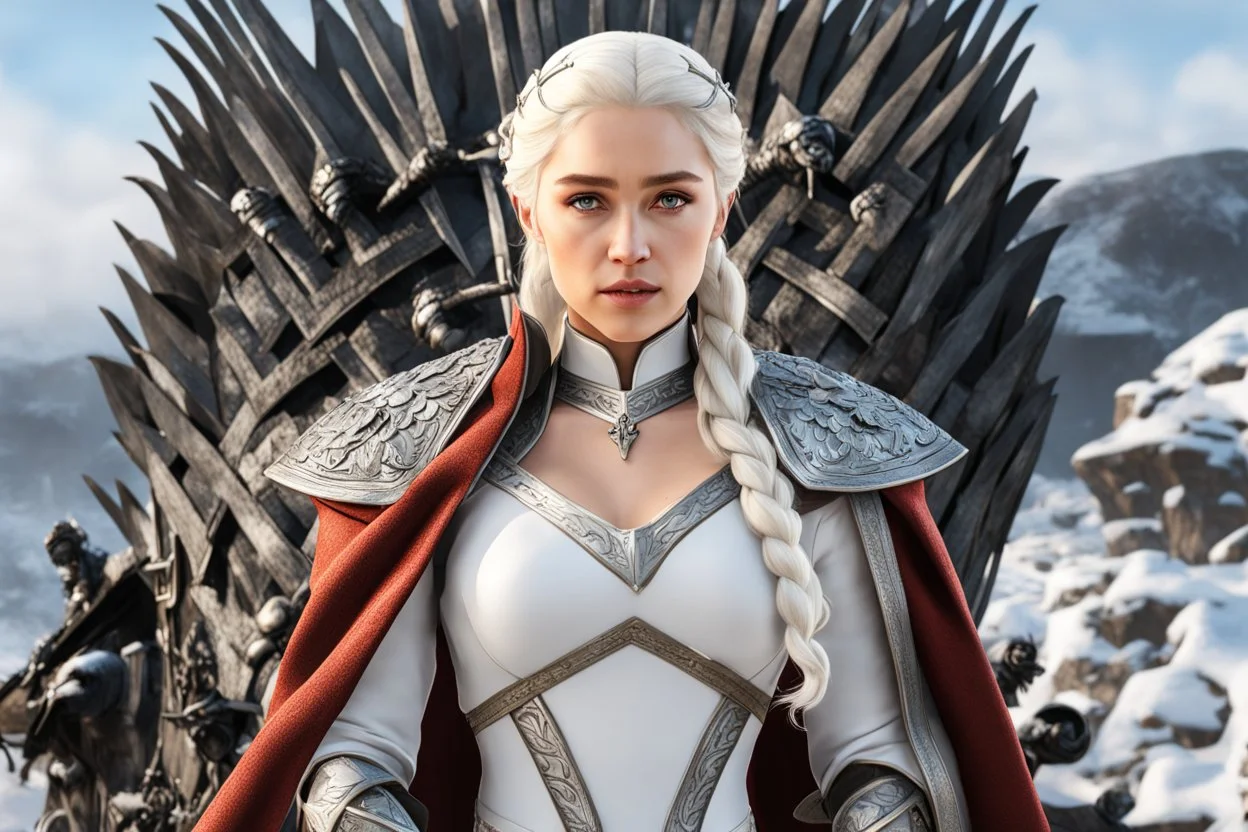 Daenerys Targaryen in 8k Afukuro anime artstyle , game of thrones them, white costum,winter, close picture, highly detailed, high details, detailed portrait, masterpiece,ultra detailed, ultra quality