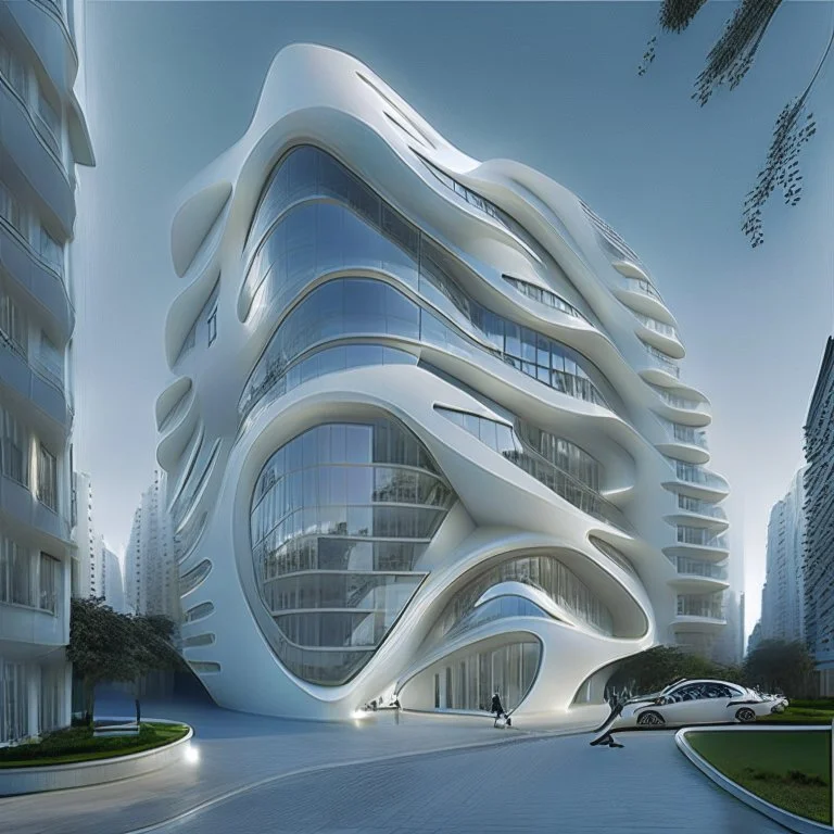 Edificio de apartamento Zaha Hadid arquitectura