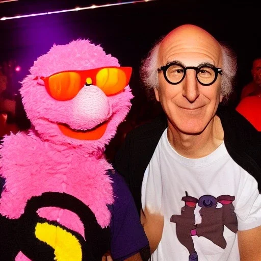 Larry David and Elmo roll on MDMA at a rave