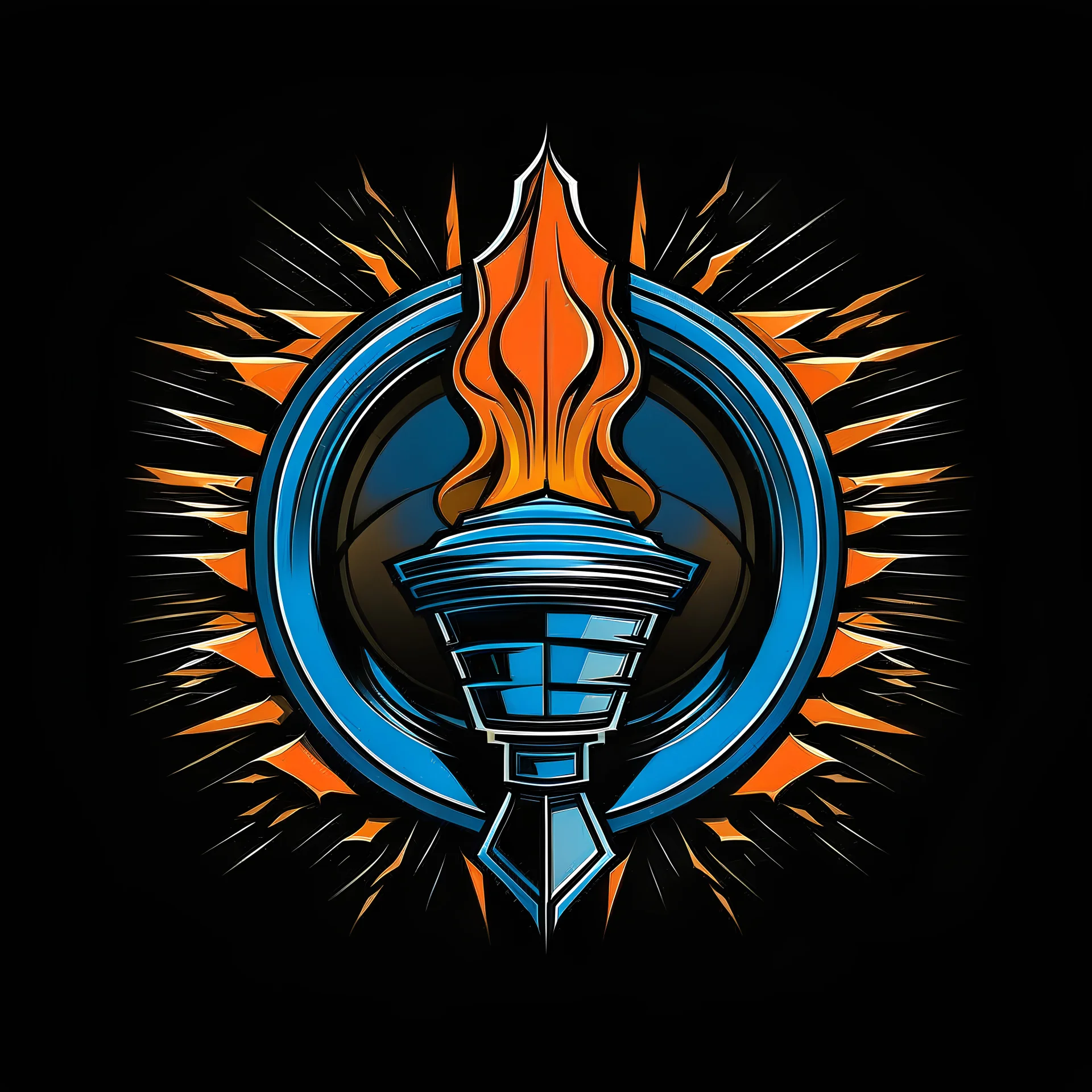 logo für einen turbo trichter auf einer konzertbühne