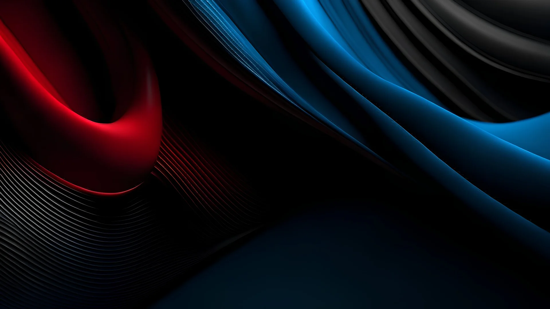 3d, grey,blue,dark mode, wallpaper,,background,design,paint,abstract,flow,thin red streak, close up female curves, minimalistic