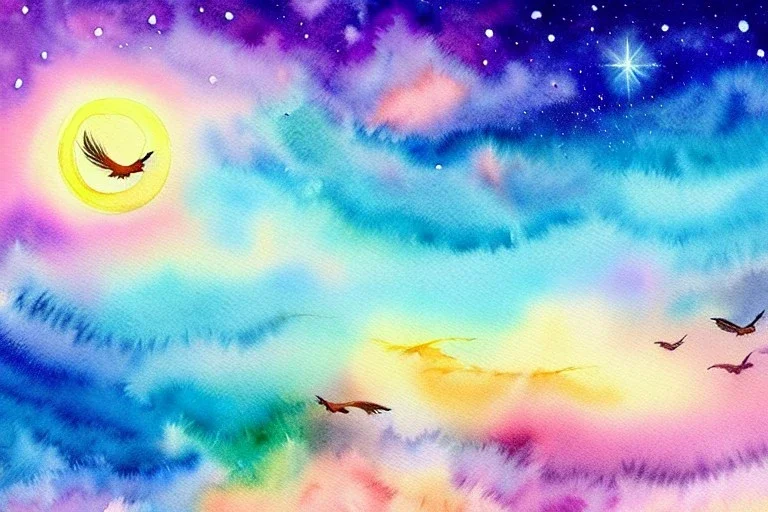 beautiful dream, painting, mystical, fine brush strokes, high quality, masterpiece, Watercolor, pastel colors, 4k,