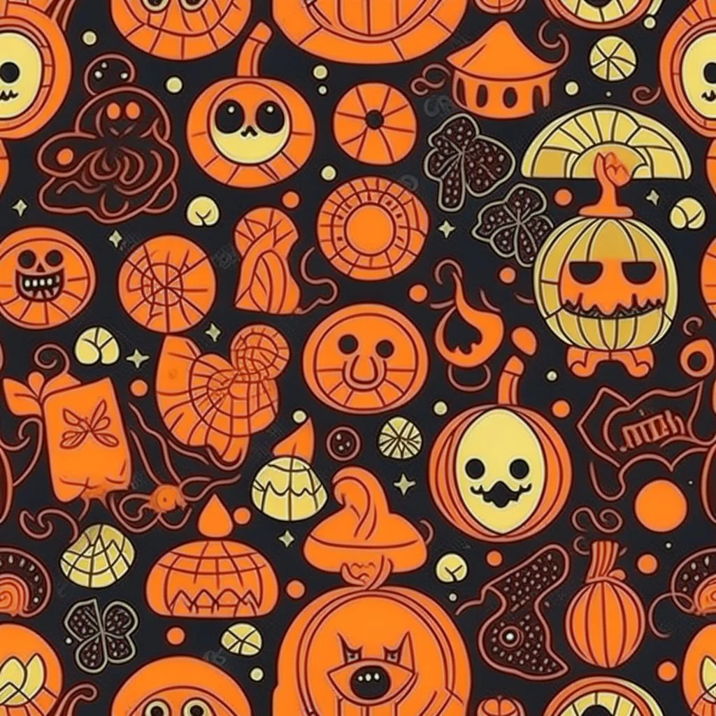 Halloween seamless pattern