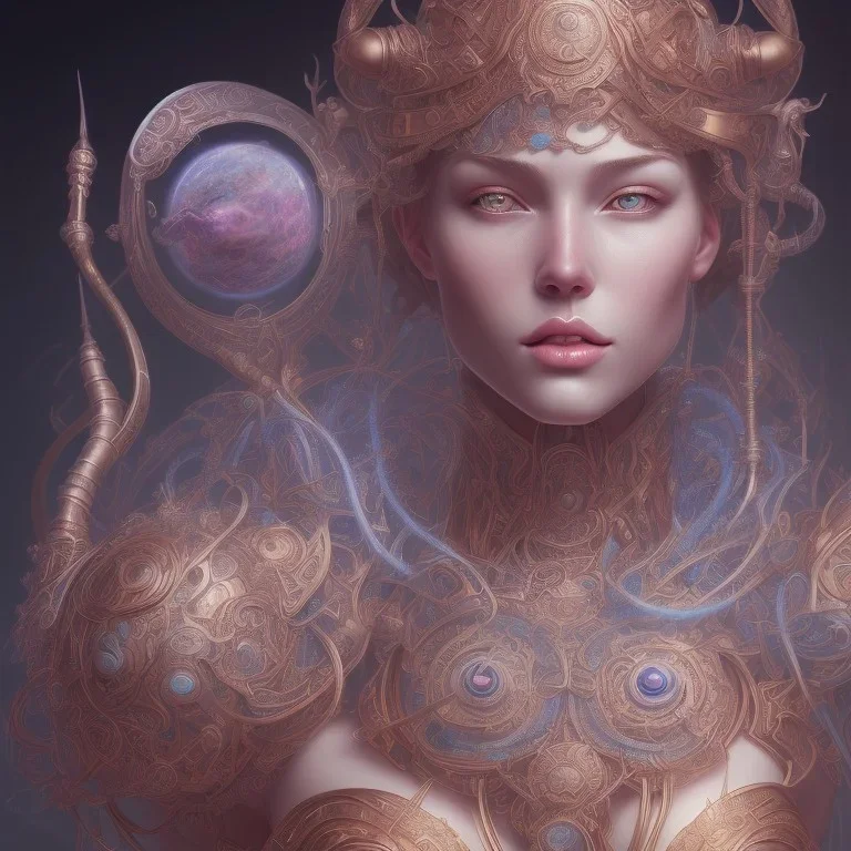 fantasy magic, intricate, sharp focus, illustration, highly detailed, digital painting, concept art, artgerm and paul lewin and kehinde wiley, masterpiece sexy lips with a smile Celtic Lord body lord outer space pretty, pink blue