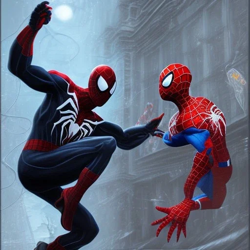 Venom vs spider man fighting