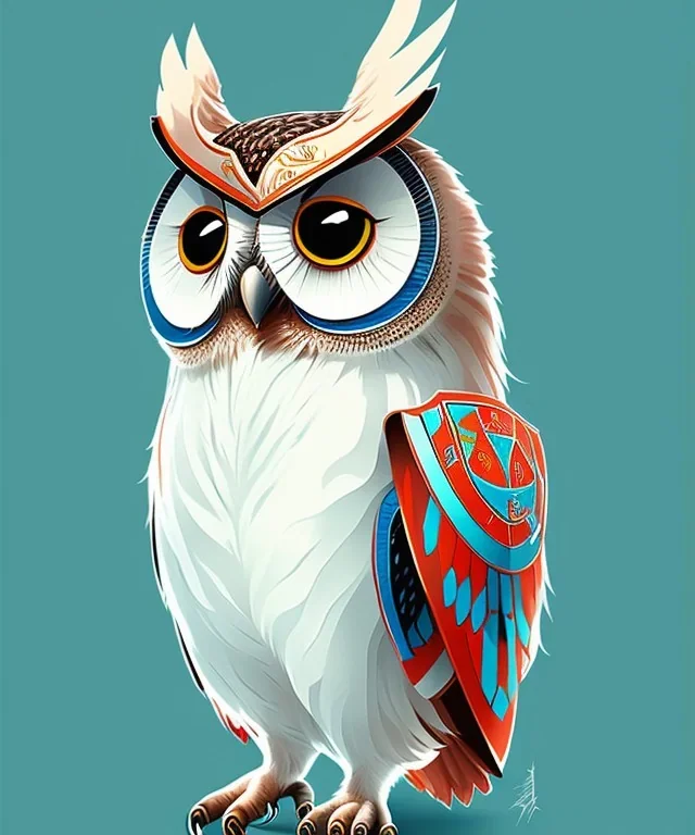 cute, full body owl