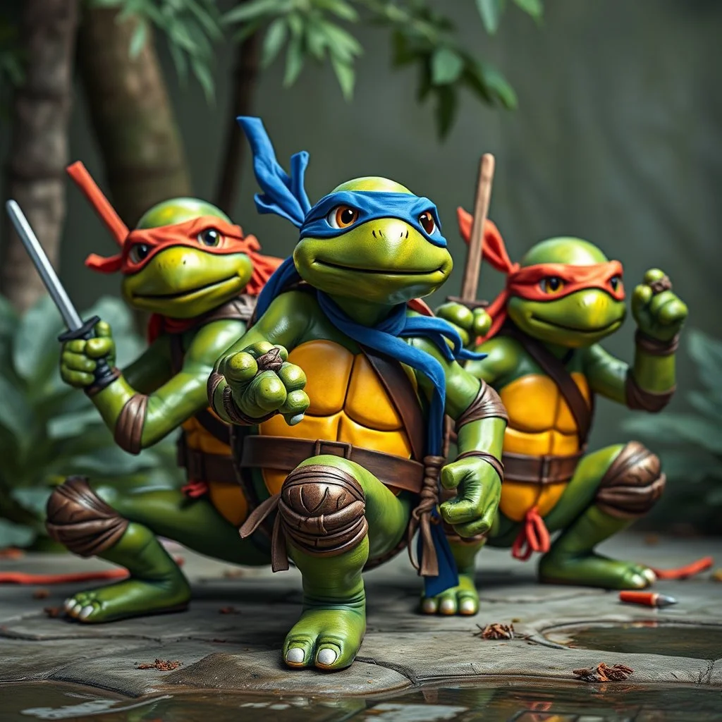 Turtle Ninja Mutant Teenagers.