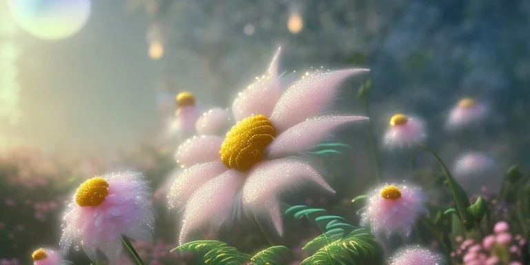 crystal subtle flower in a galactic ambiance beautiful fairy, transparent, delicate colors, in the foreground, full of details, smooth，soft light atmosphere, light effect，vaporwave colorful, concept art, smooth, extremely sharp detail, finely tuned detail, ultra high definition, 8 k, unreal engine 5, ultra sharp focus