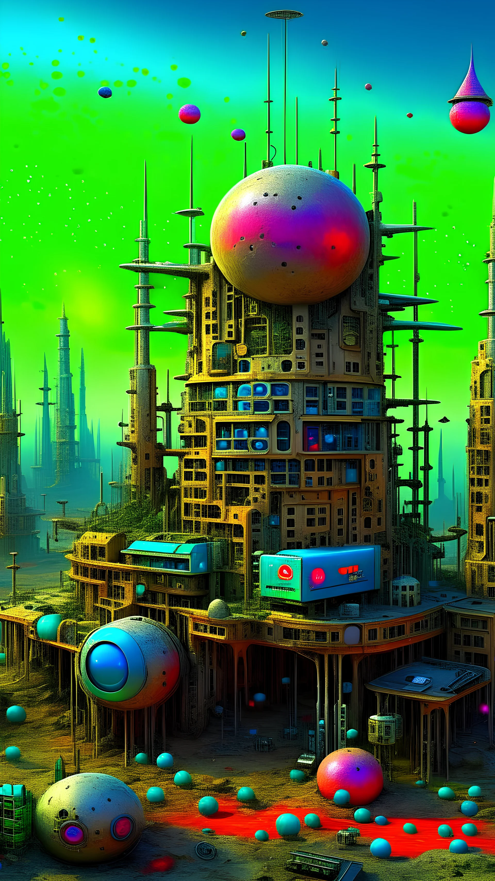 downtown on an alien planet