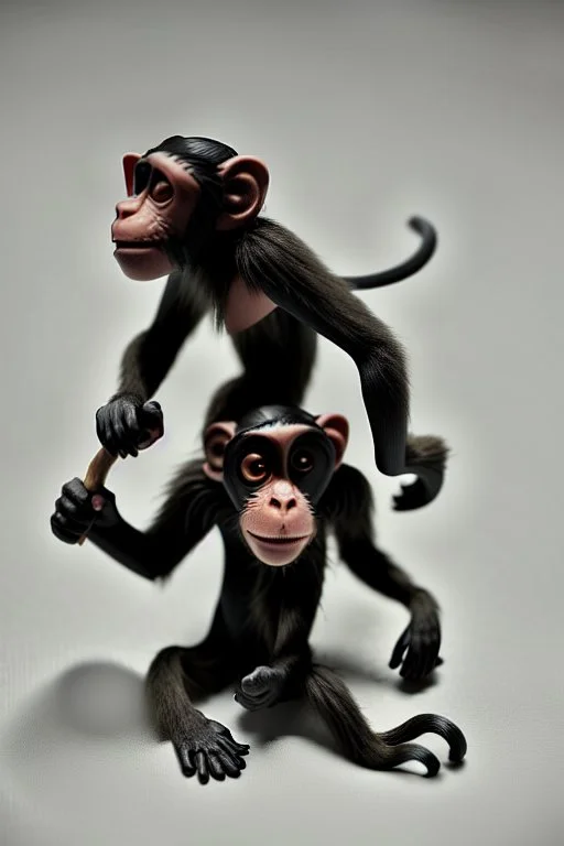 dnd miniature monkey with three arms