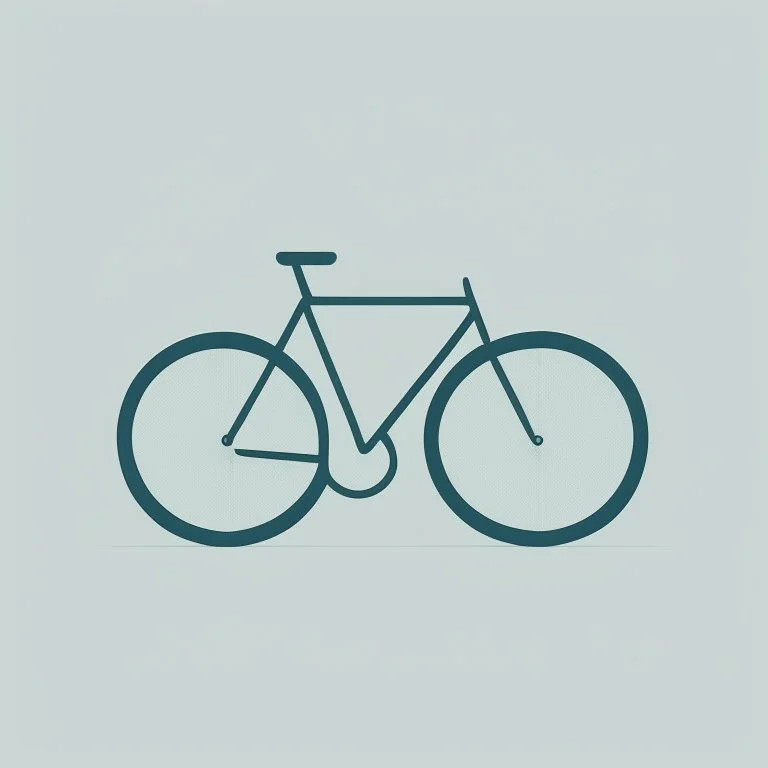 minimalistic bicycle illustration