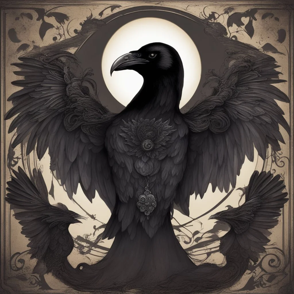 raven goddess of darkness and shadows
