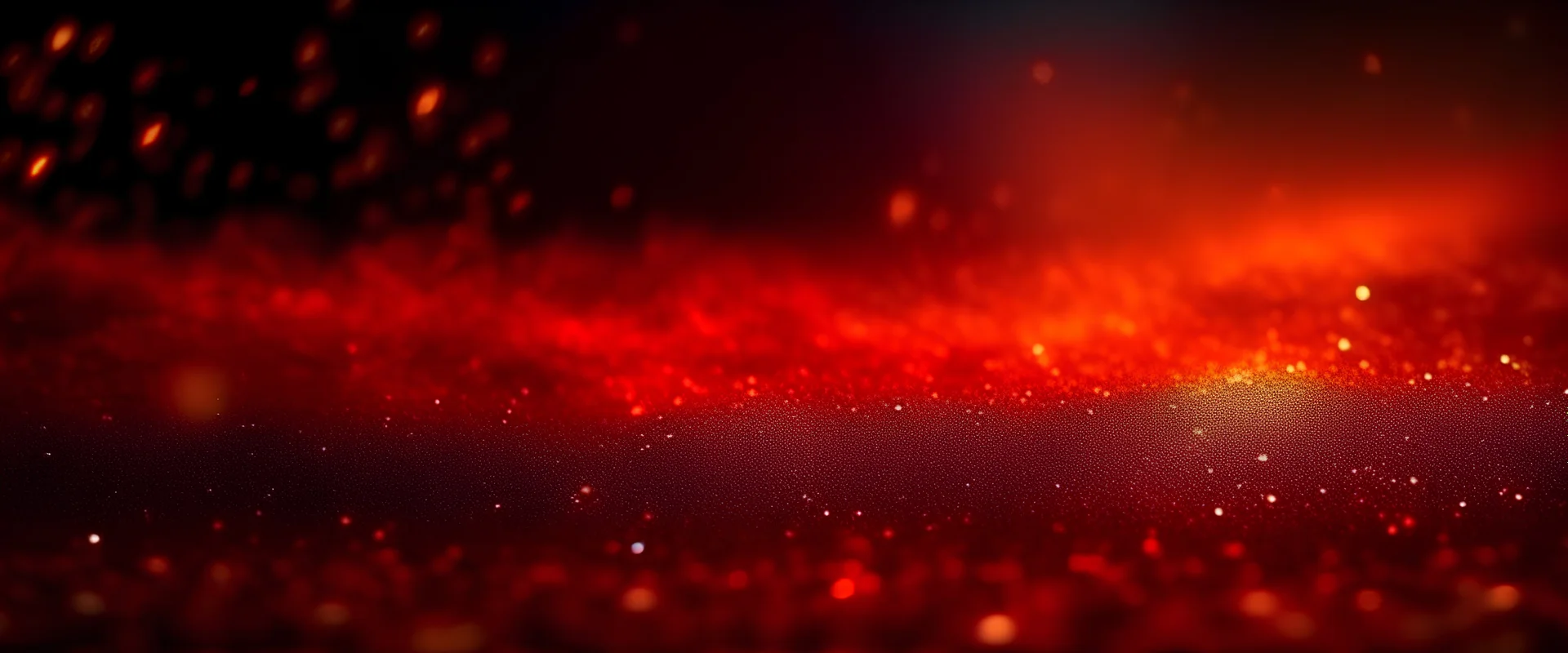 Fire Brick color low glitter abstract gradient background; defocus texture; free space; horizontal banner with smooth dark edges and copy spase for text