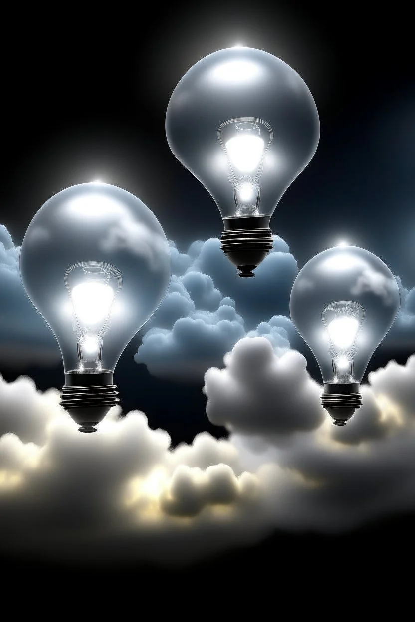 heaven for academia professors afterlife ideas lightbulbs clouds